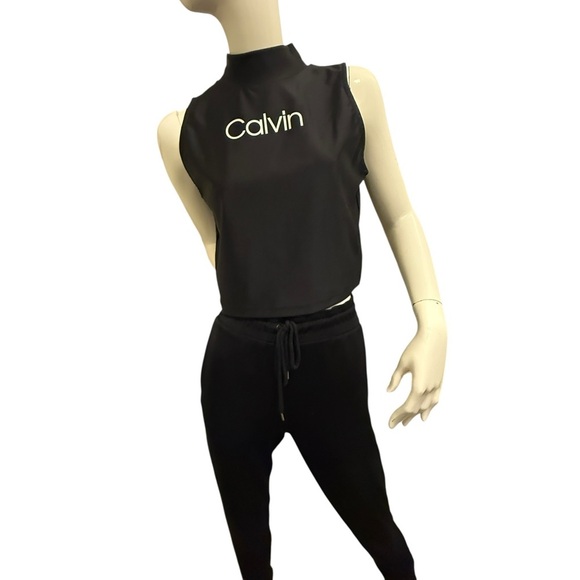 Calvin Klein performance Black High-Collar comfortable sport Top new conditions - Picture 1 of 11